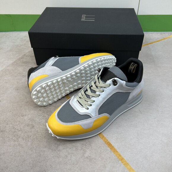 Dunhill Mens Daily Breathable Sports Shoes Yellow/Gray - Picture 10 of 10